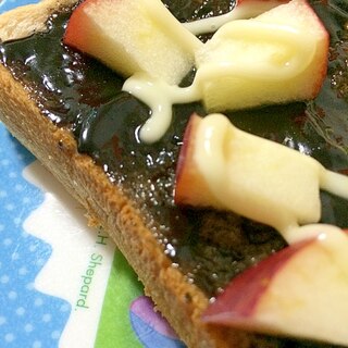 黒い★林檎トースト！！